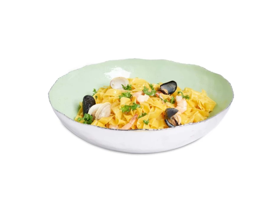 Julia Knight 14-Inch Shallow Surf Bowl for Dining and Entertaining