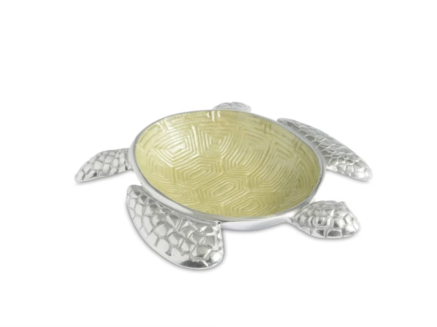 Julia Knight 10-Inch Sea Turtle Ceramic Bowl with Kiwi Design – Handcrafted Home Decor