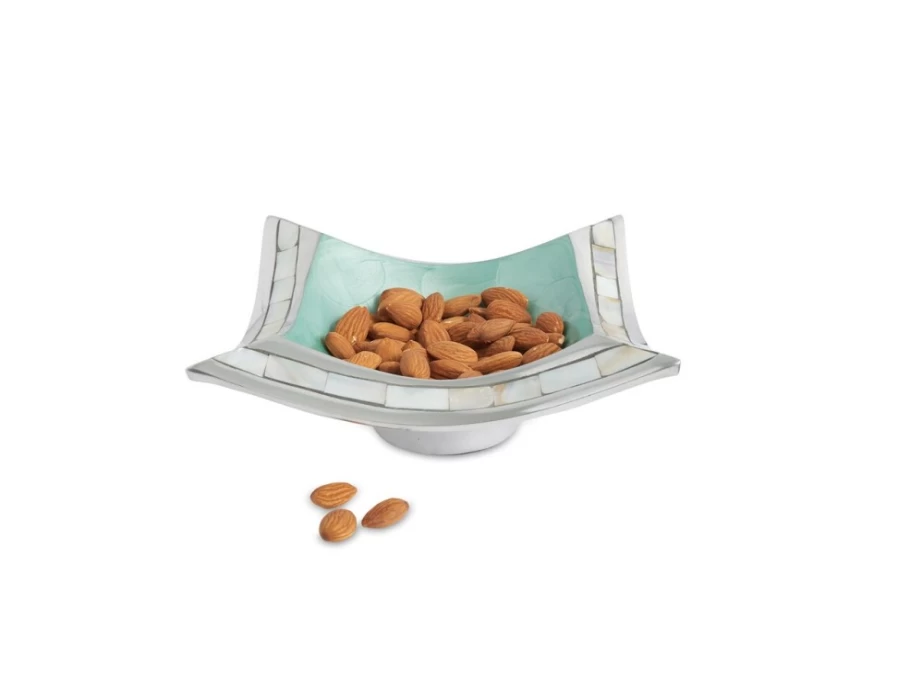 Julia Knight 6.5-Inch Aqua Blue Pagoda Bowl - Classic Ceramic Serving Dish